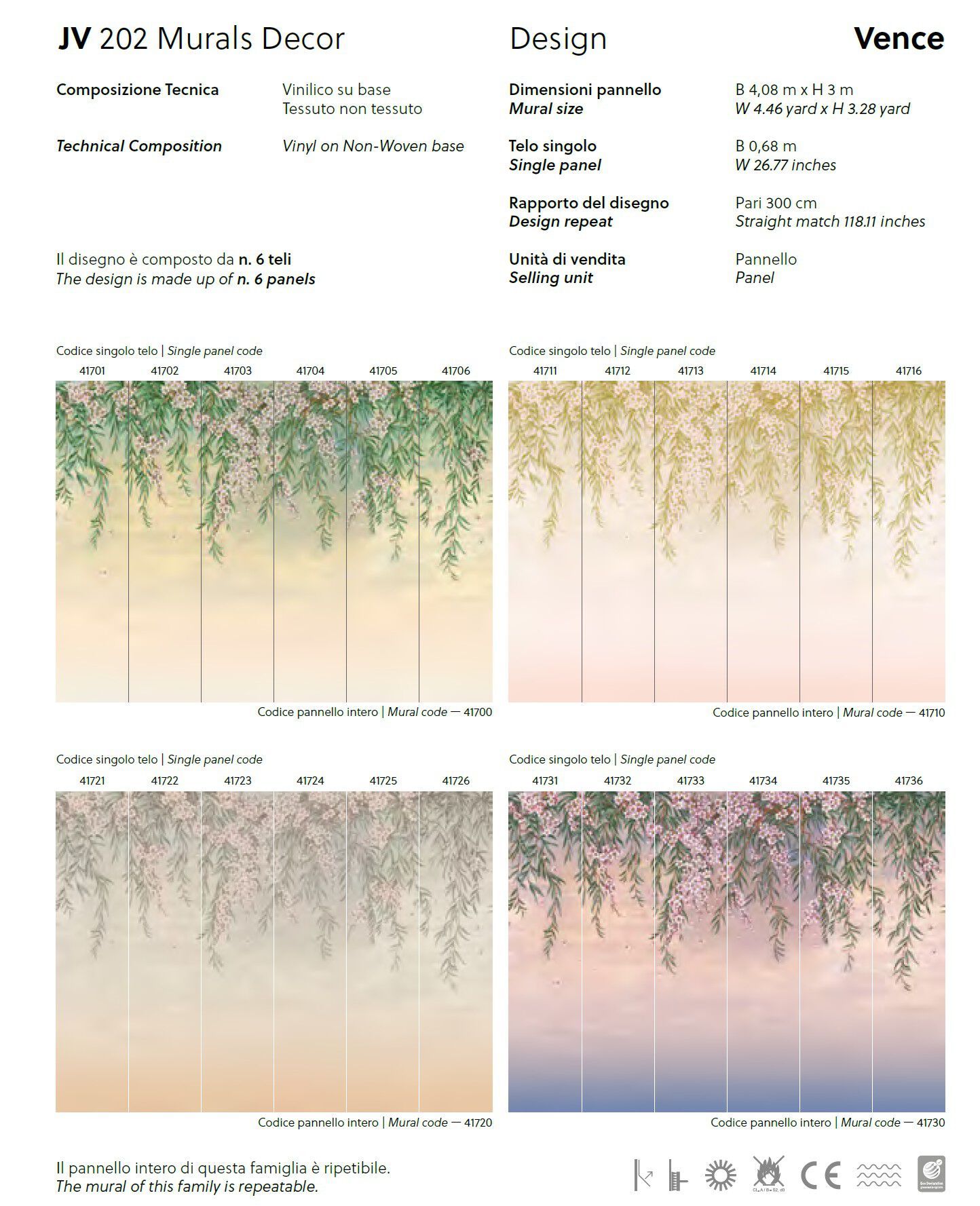 Обои с цветочными мотивами Jannelli&Volpi СП 202 MURALS DECOR ARCH-00143229 - Вид №4