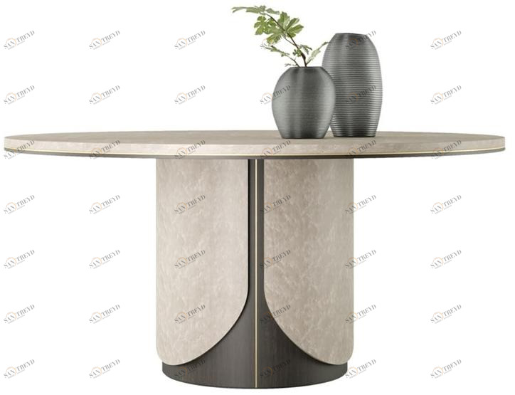 FRATO Круглый обеденный стол из дерева  Ffu130019aaa 