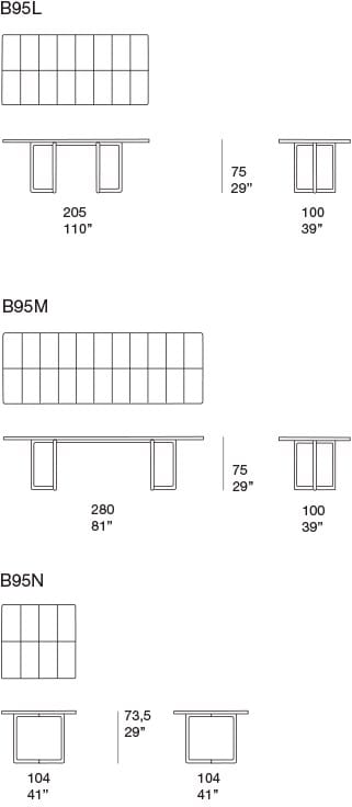 Садовый стол с натуральным лавовым верхом Paola Lenti ARCH-00068492 - Вид №5