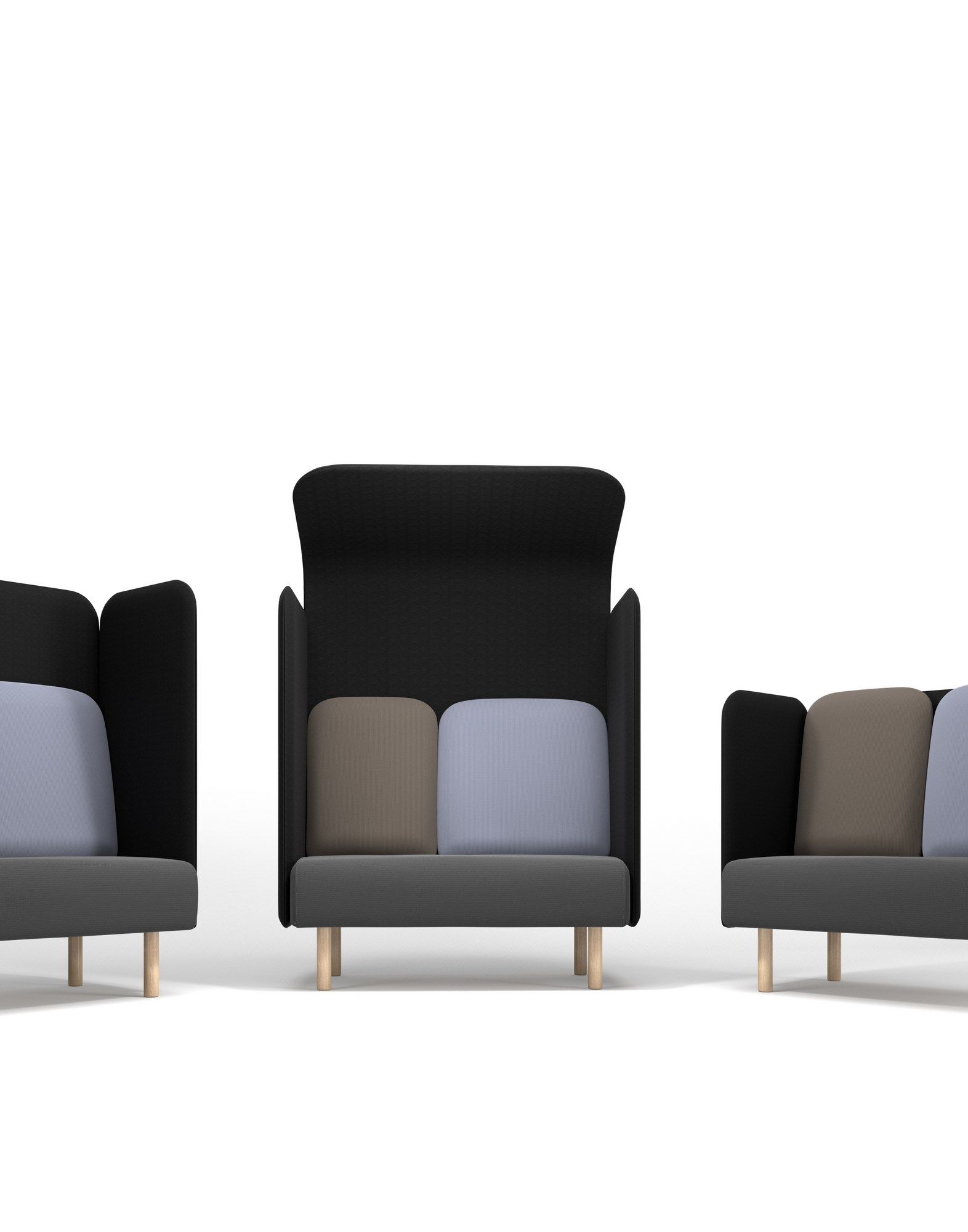 3-местный тканевый диван с высокой спинкой Intuit by Softrend август ARCH-00119334 - Вид №7