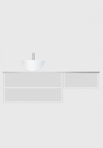 1590207 Шкаф Для Умывальника Edge 1600 1000 M 600 Модуль Vi ... Hafa Белый