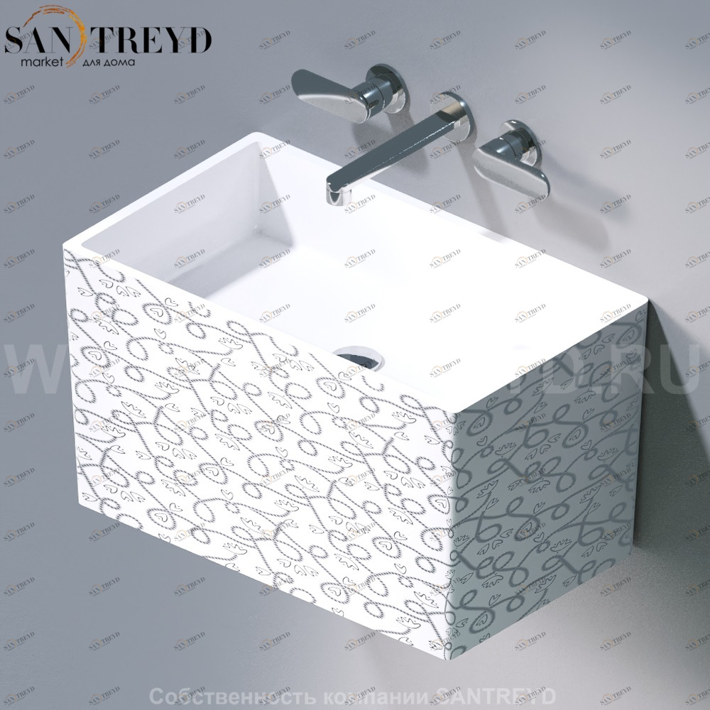 L111.400P Подвесная раковина настенная овальная A. e T. Italia TOWER белая AeT ITALIA