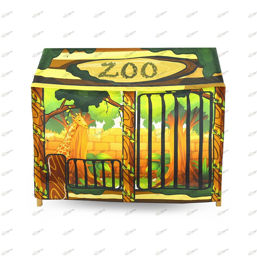 Накидка для кровати-домика Svogen игровая "Зоопарк" БЕЛЬМАРКО  00-3873216 Желтый Santreyd 