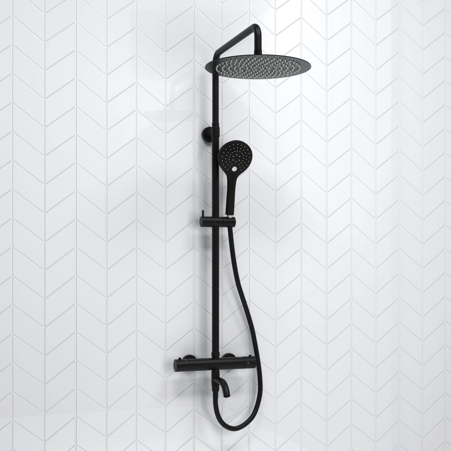 A288.160.078.BM Thermo Душевой комплект с термостатическим смесителем WasserKRAFT 