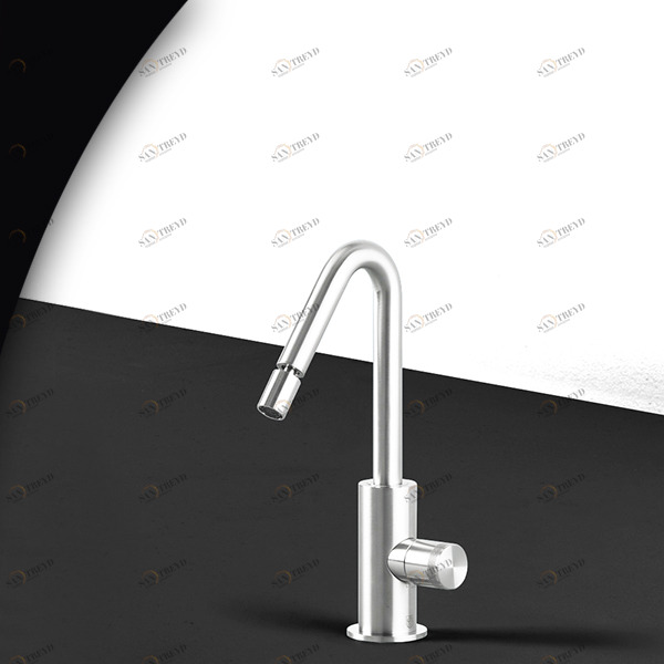 Смеситель для биде HIRO HIR16L серебристый глянцевый Radomonte