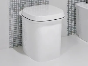 Приставной унитаз напольный Белый Antonio Lupi Design Cupola Италия