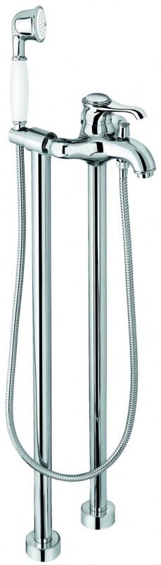 600128NO Напольный смеситель Tiffany с ручным душем для ванной, цвет черный-золото EMMEVI