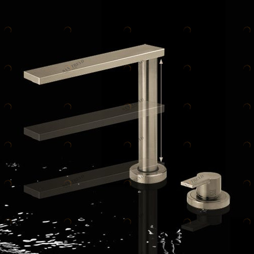 Смеситель на два отверстия 7KYO0008 Geda Nextage Kyo с подвижным поворотным изливом