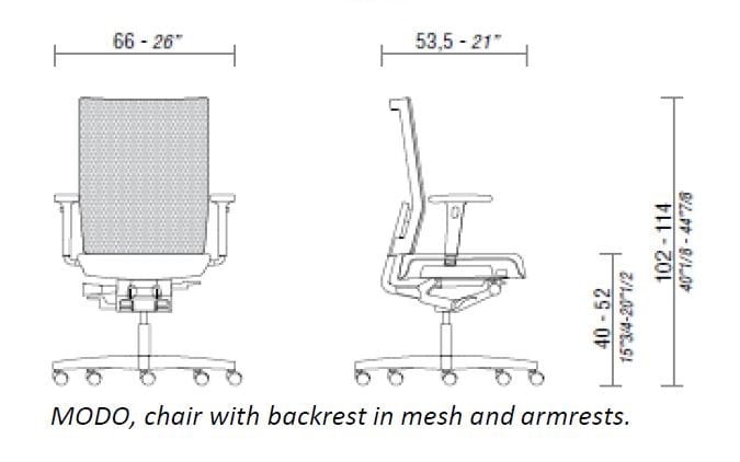 Сетчатое вращающееся офисное кресло ESTEL GROUP мода ARCH-00090314 - Вид №1