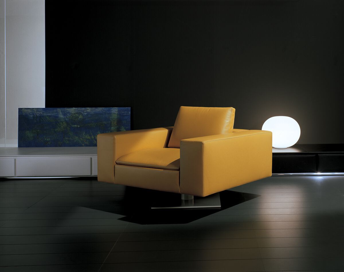 Кожаное вращающееся кресло с подлокотниками i 4 Mariani Kubico ARCH-00122105 - Вид №1