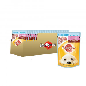 ПР0030353*24 Корм для щенков Ягненок конс. 85г (упаковка - 24 шт) PEDIGREE