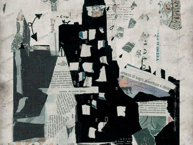 MOMENTI Авторский художественный принт Crazy home paintings Eb-007