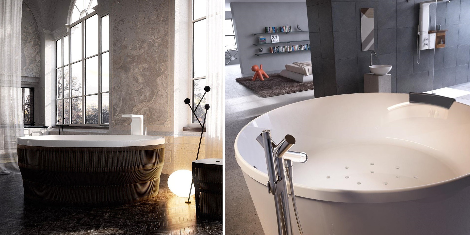 Напольная ванна Pearl 175 combi Glass1989 PL000Q1 - Вид №1