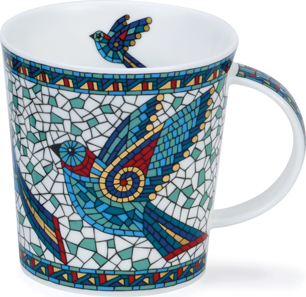 10649774 Dunoon Кружка Dunoon "Птицы.Мозаика.Ломонд" 320мл Фарфор костяной 