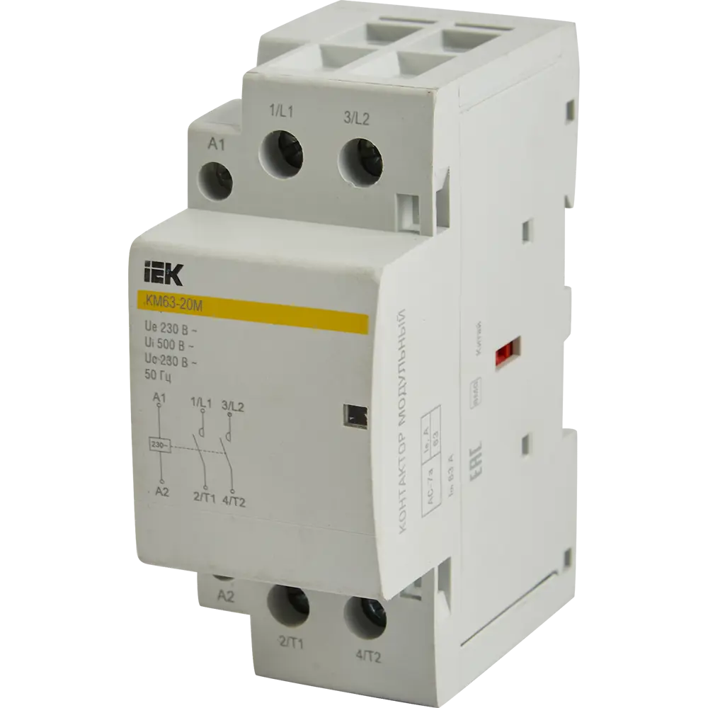 Контактор IEK КМ63-20М для автоматизации силовых цепей 87762190 STLM-1114118