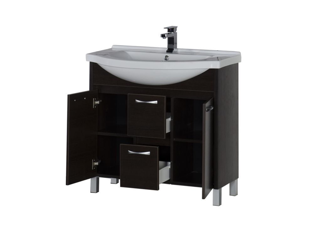 Тумба с раковиной Aquanet Донна 90 венге 0016918000168865 - Вид №3