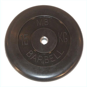 MB31-15 Диск обрезиненый черный mb barbell mb31-15 MB Barbell