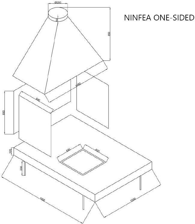 ITALKERO Настенный газовый камин sun-id-1393644 - Вид №2
