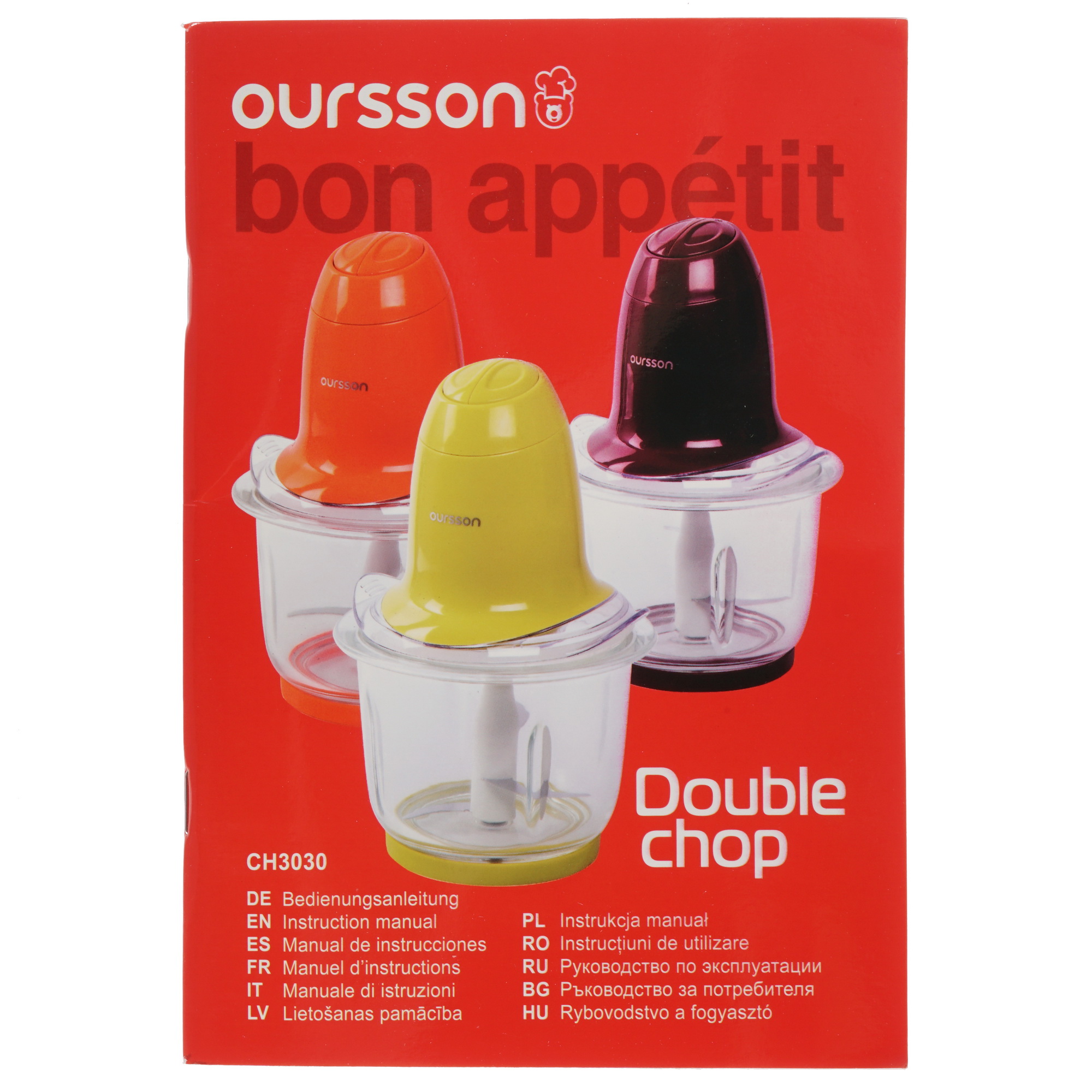 8192546 Измельчитель  Oursson CH3030/OR оранжевый STDN-0106574 - Вид №5