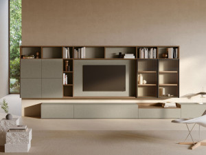 Оборудованная стена с ТВ-стойкой