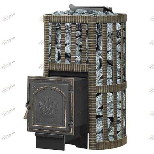 Печь для бани Везувий Ураган Ковка 22 (271) с закрытой каменкой 4759