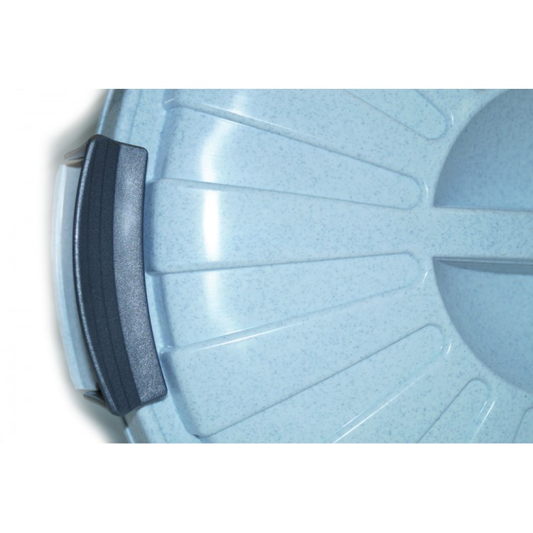 132446 DENOX Бак с крышкой с ручками и 2 зажима для крышки 43 л. Зеленый  - Вид №1