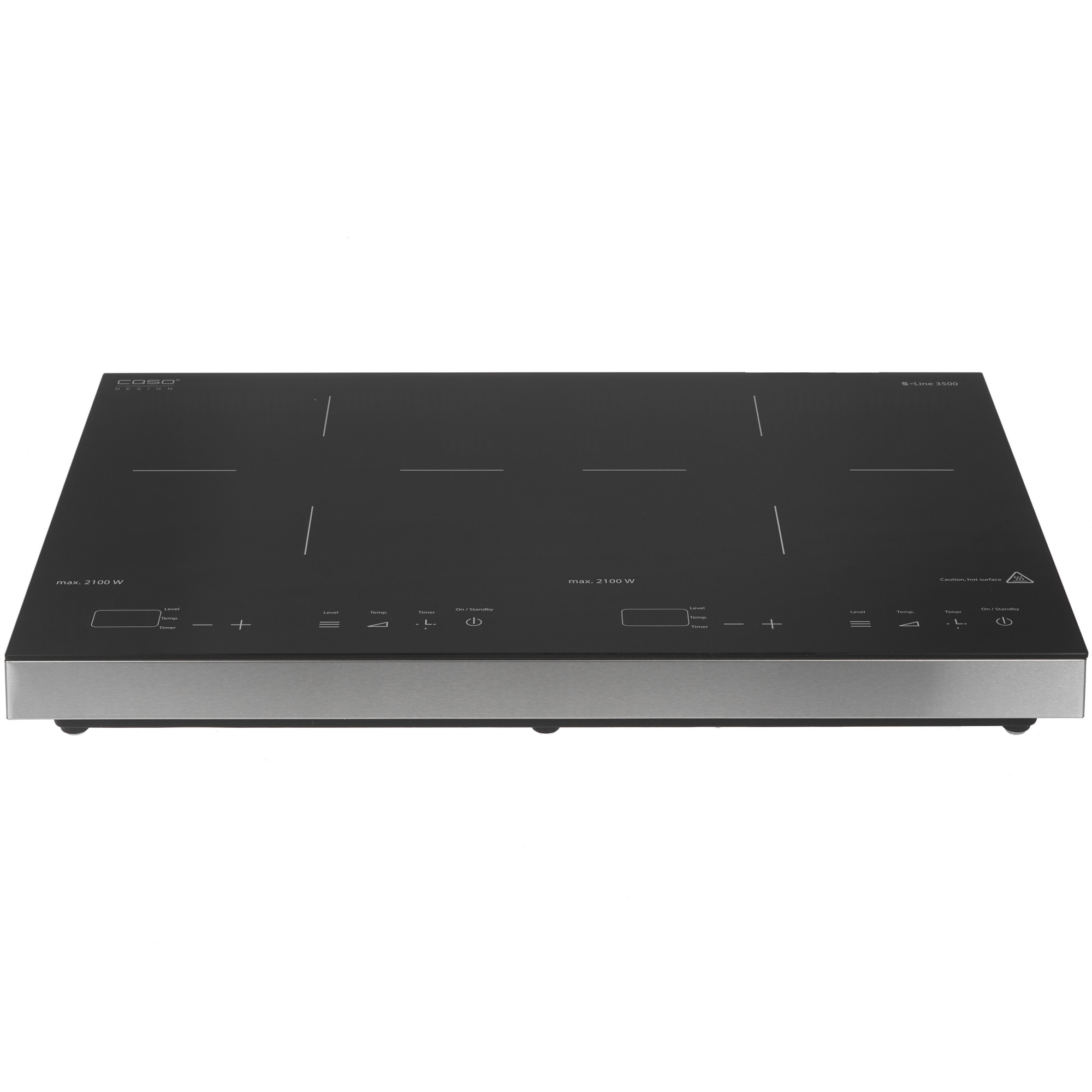 8117093 Плита компактная электрическая CASO Slim Line 3500 черный STDN-0033898 - Вид №1