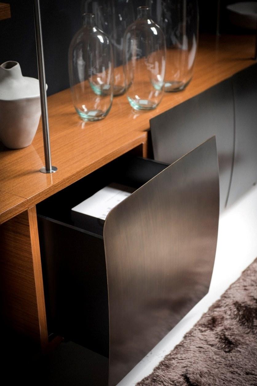 Former In Italia Модульная стенка для хранения из нержавеющей стали и дерева Michelangelo sun-id-1445762 - Вид №3