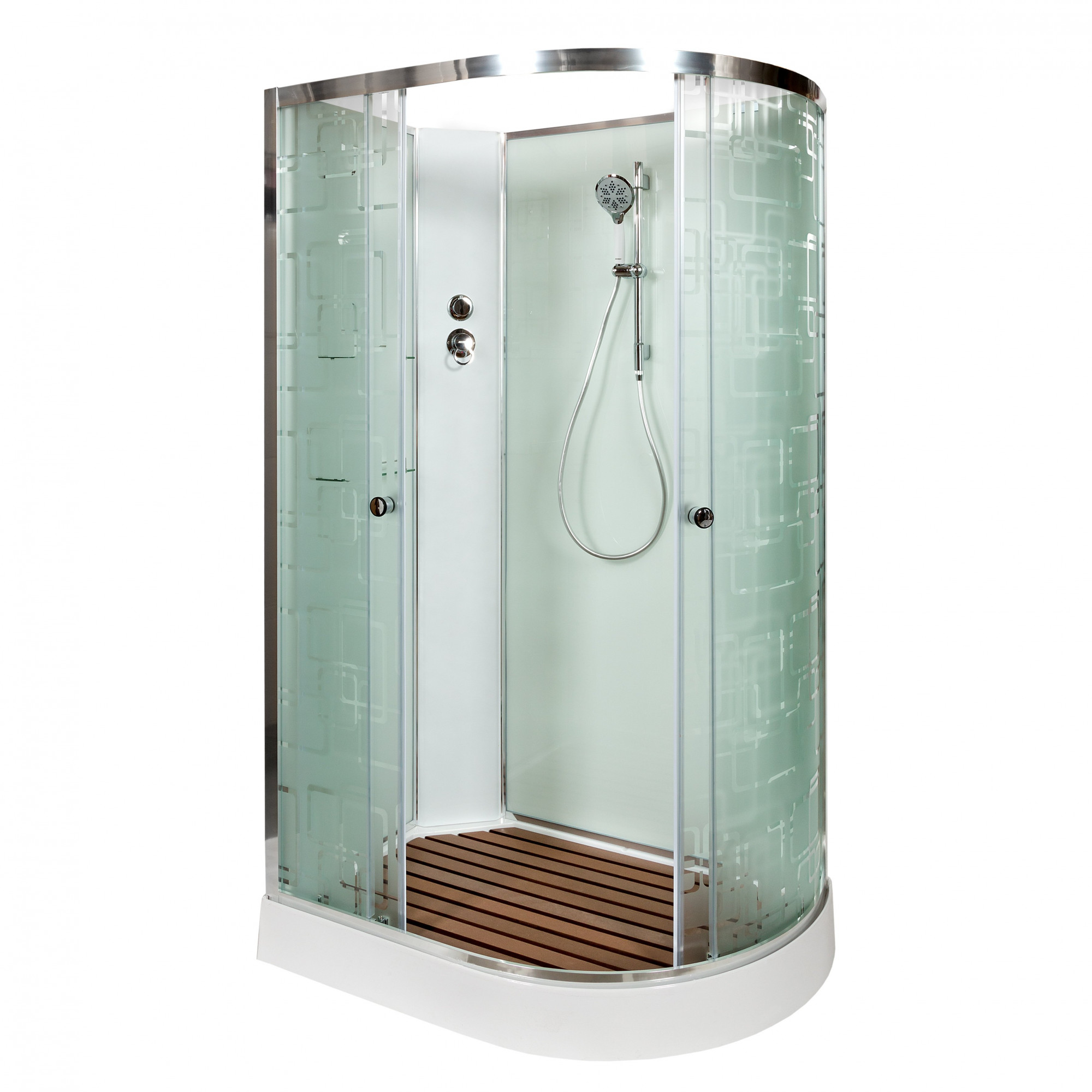 D102S R Душевая кабина DETO Серия D ЕМ1512 L N (без крыши)