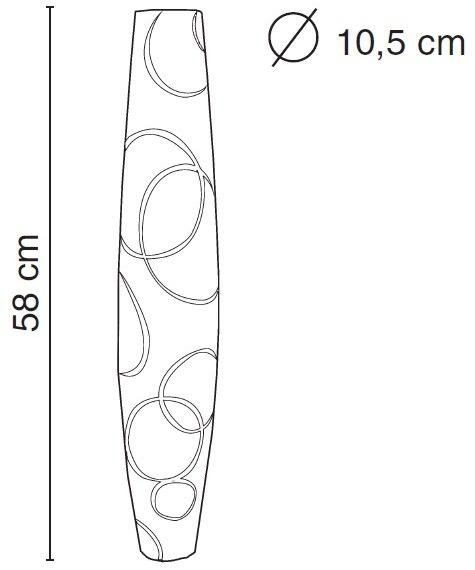Fos Ceramiche Фарфоровая ваза Antithesis oro e platino B1-07 - Вид №2