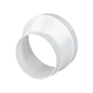 Переходник вентиляционный для круглых воздуховодов Fonet D100 мм D125 мм пластик