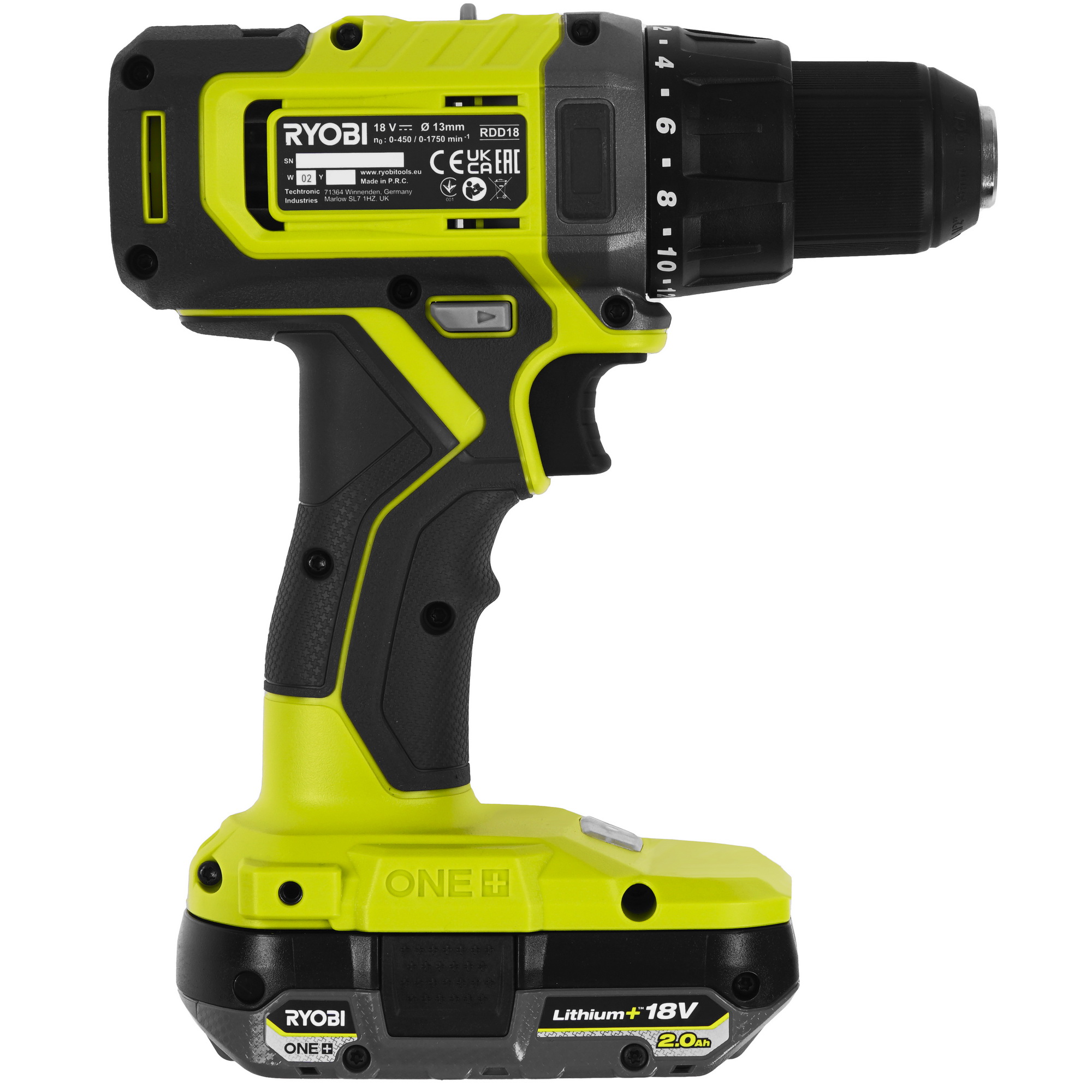 Дрель-шуруповерт Ryobi RDD18-2C52S ONE+ 18V 5481189 STDN-0122626 - Вид №2