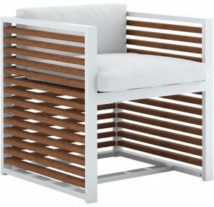 GANDIABLASCO Садовое кресло из тика с подлокотниками Dna teak