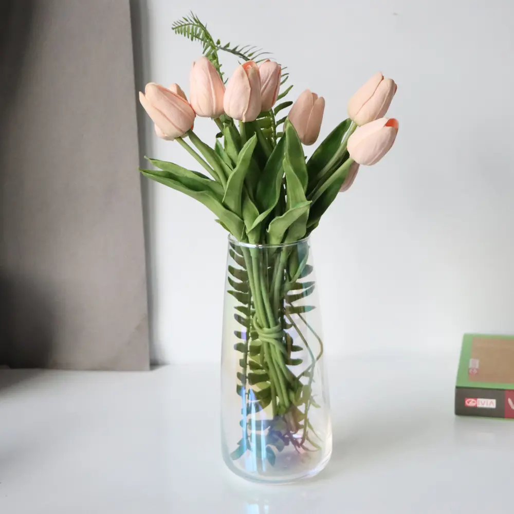 Ваза Paula от Santreyd - прозрачно-разноцветная стеклянная 22 см 87908767 STLM-0816026