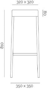 PF Stile Табурет из высокой стали с подставкой для ног sun-id-1474258 - Вид №3
