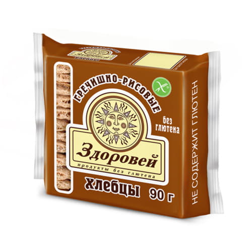 Хлебцы Гречишно-рисовые Здоровей 90 г Santreyd 13555