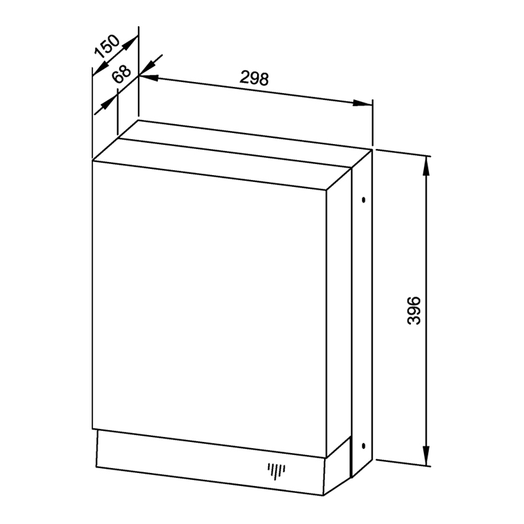 728020 Сушилка для рук с горячим воздухом WP1200 WAGNER_EWAR A-LINE Wagner Ewar  - Вид №1