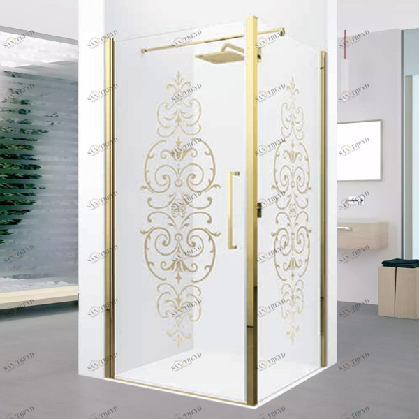 Душевой уголок 87x87 YOUNG 2.0 G+F Novellini YOUNG 2.0 с принтом Victorianna Gold Y2G8572OY2FG8572O