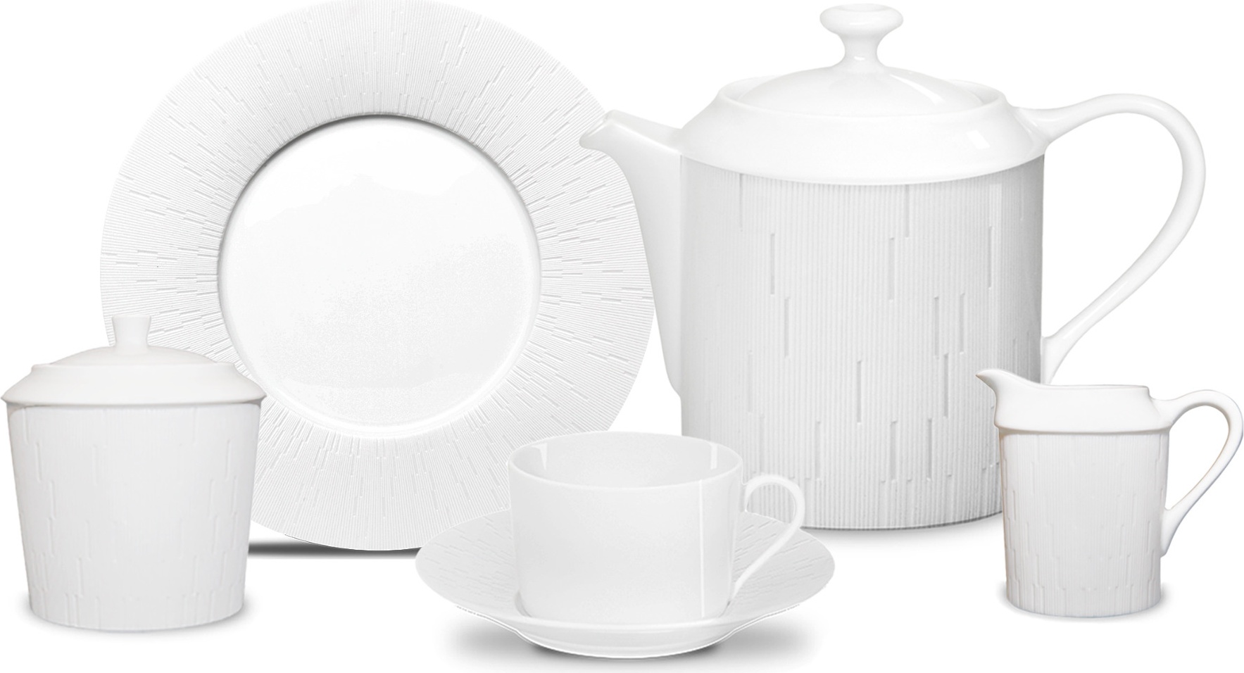 10672294 Haviland Сервиз чайный Haviland Инфини Бриллиант на 6 персон 16  предметов, фарфор Фарфор 