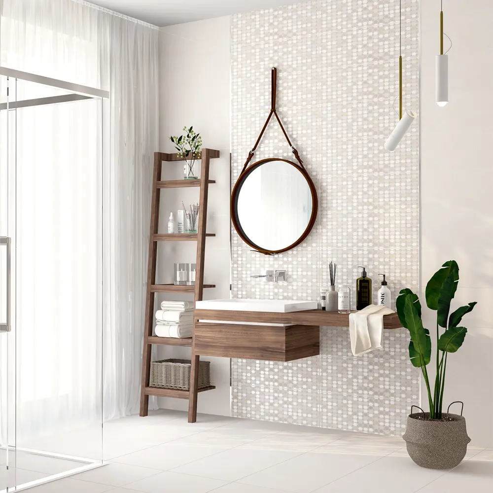 Декор настенный Malwiya Geometry 24.2x70 см 0.17 м² цвет белый 82826322 STLM-2120024 Santreyd - Вид №4