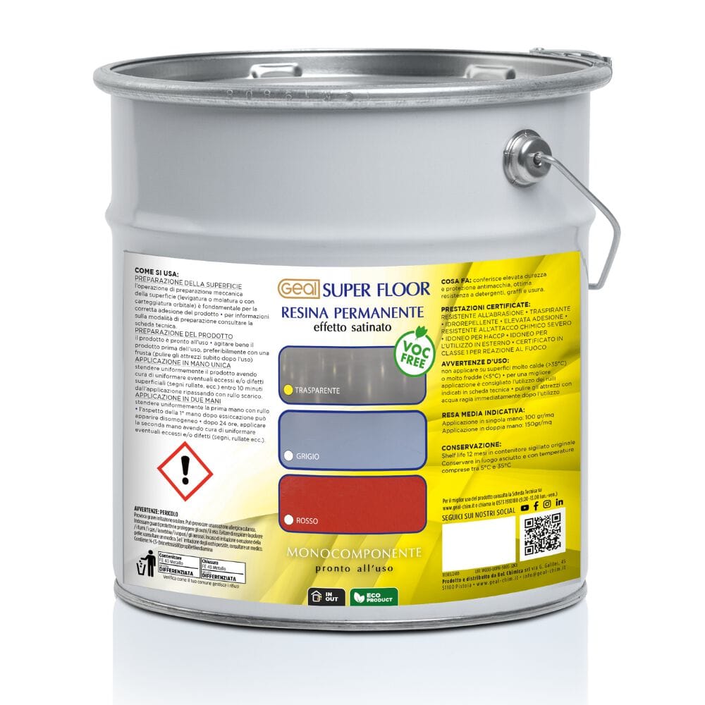 Перманентная смола с атласным эффектом Geal SUPER FLOOR TRASP. SATINATO ARCH-00091096 - Вид №1