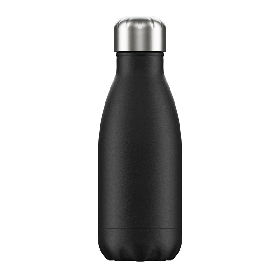 B260MOBLK Термос monochrome, 260 мл, черный Chilly's Bottles  - Вид №1