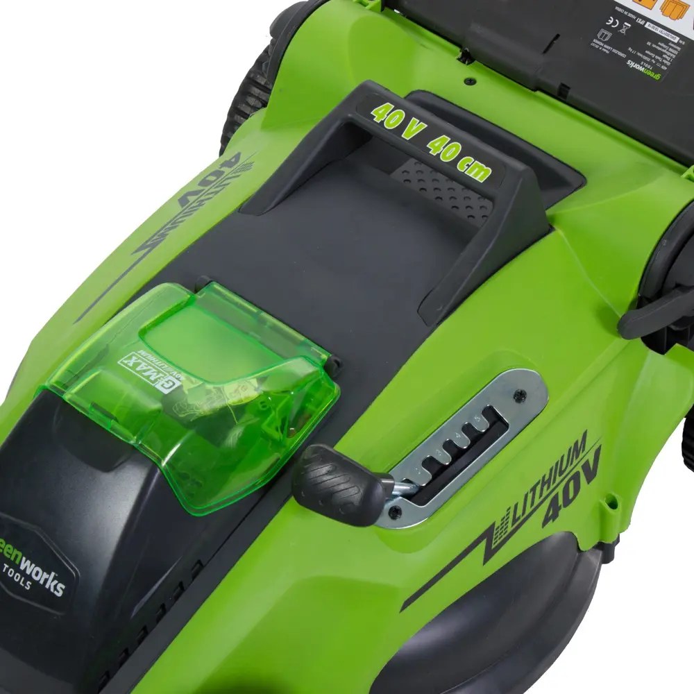 Газонокосилка аккумуляторная GreenWorks G40LM41K4 40 В 40 см 1x4 Ач АКБ и ЗУ входит в комплект 18802562 STLM-2203810  - Вид №3