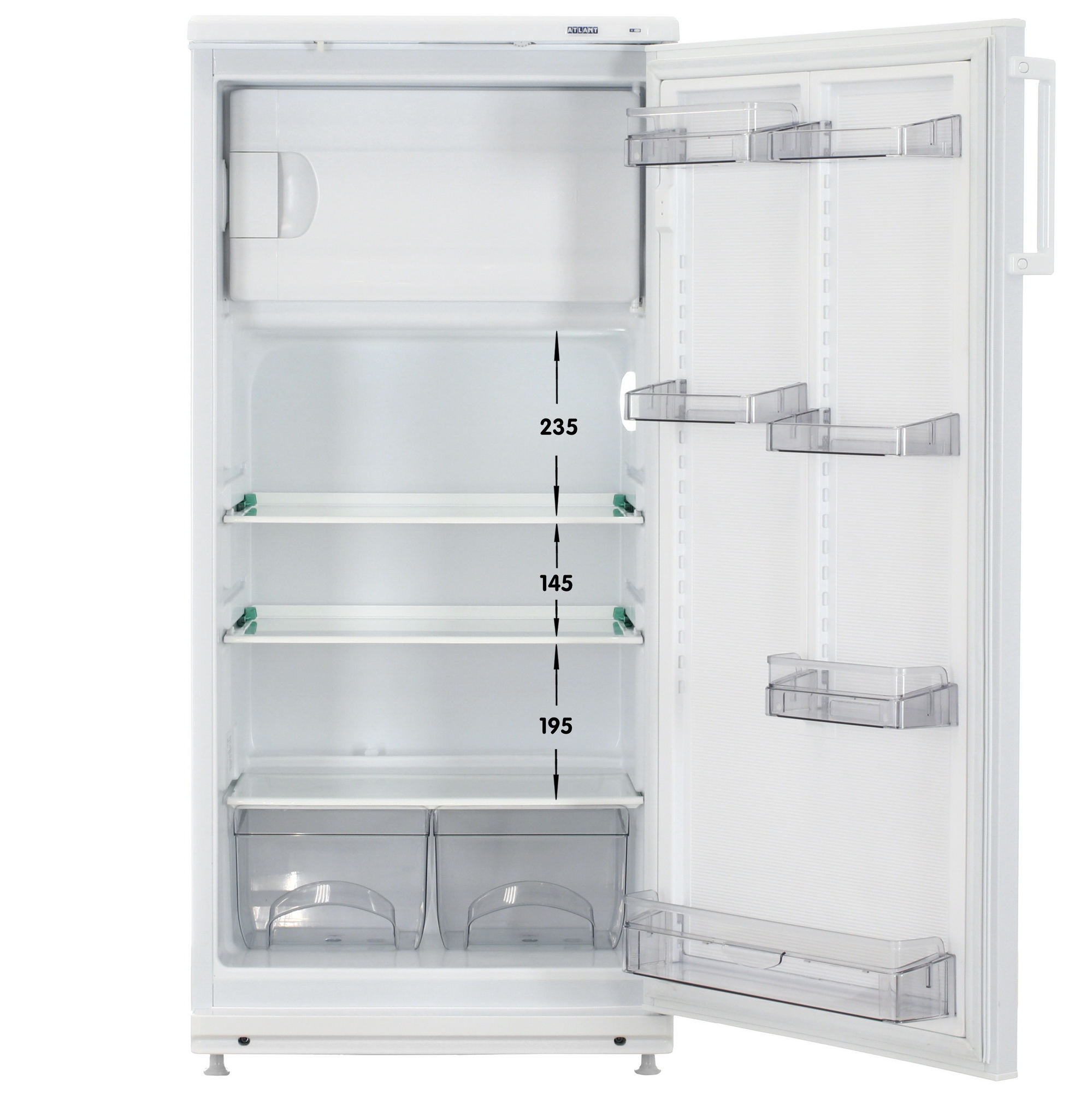 6632650 Холодильник с морозильником   ATLANT МХ-2822-80 белый STDN-0118867 - Вид №1