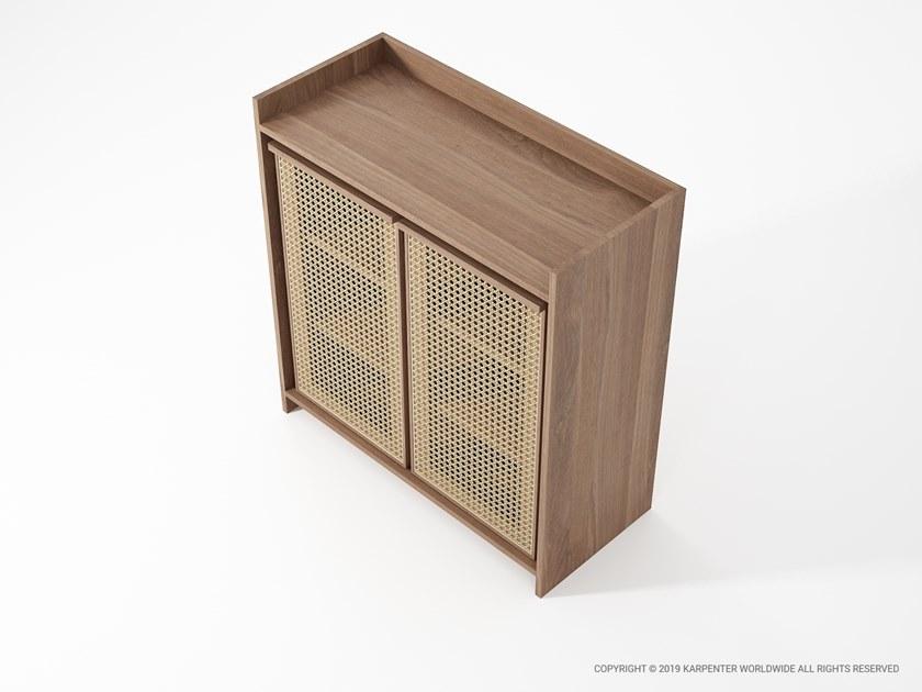 KARPENTER Комод из массива дерева и ротанга с распашными дверцами Roots sun-id-1357623 - Вид №15