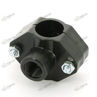 Врезка монтажная 32 x 3/4" ВР, 2 болта, для труб ПНД UNIDELTA 1019032003