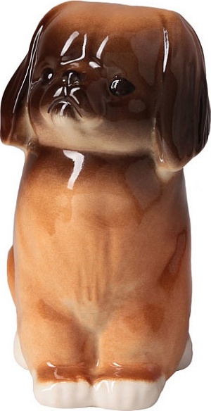 80371 Императорский фарфоровый завод Скульптура "Пекинес" Фарфор твердый 