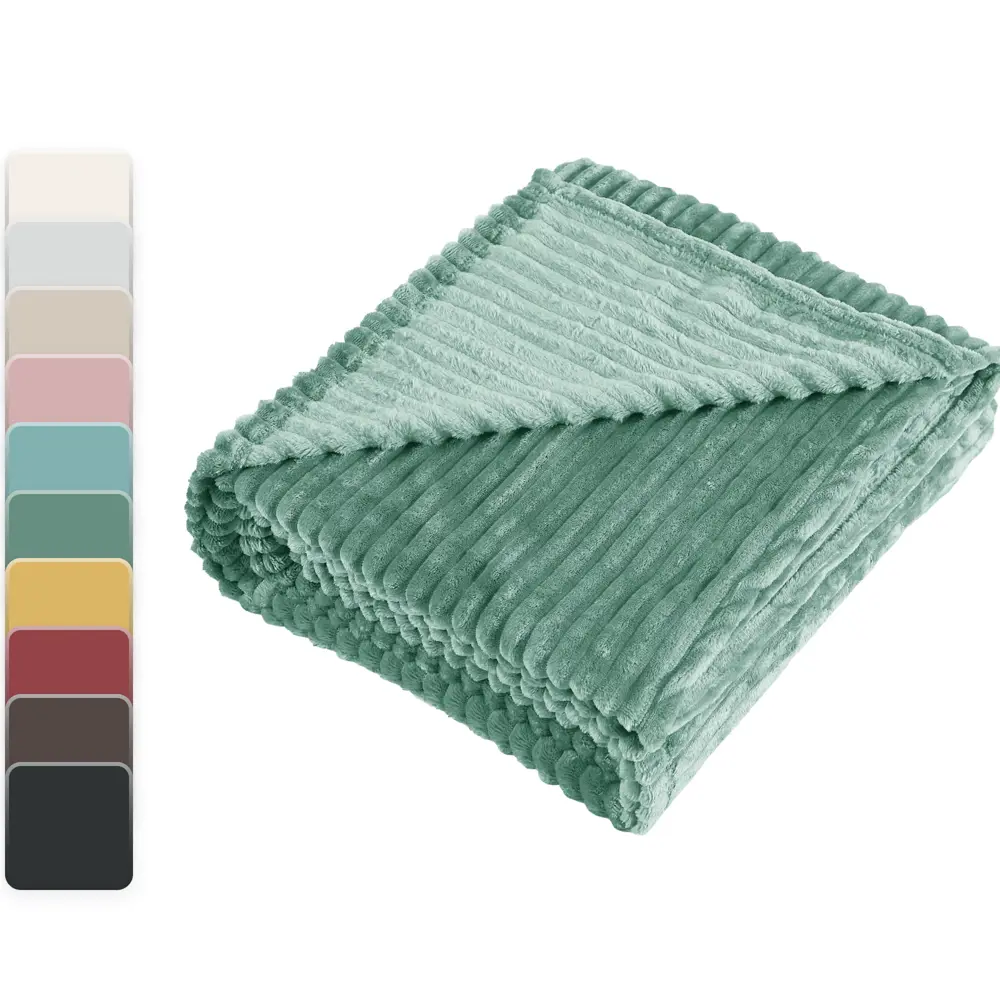 INSPIRE Плед Cactus 3 — уютный велсофт для интерьера 89025385 Line STLM-1044730