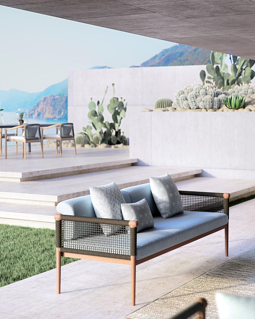 Atmosphera 3-местный садовый диван из веревки и ткани Lodge Lg.dv - Вид №3