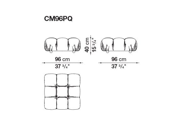 Модульный тканевый диван capitonné B&B Italia Хамелеонда ARCH-00030740 - Вид №29